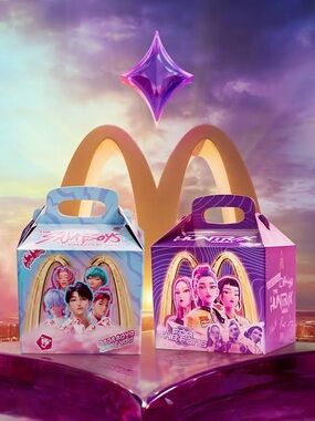 McDonald's X kpop demon hunters meal box